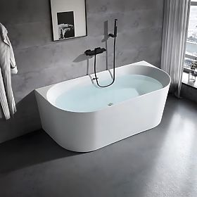 Wall-Mounted Bathtub CAPRI SLIM 170 cm, Rea
