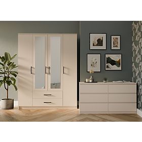 Wardrobe Romana 160 X 205 MIRROR CASHMERE BEIGE