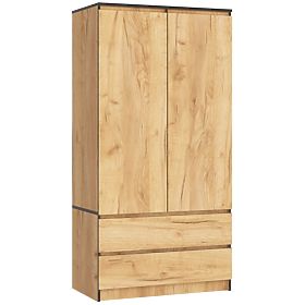 WARDROBE S90 2D 2SZ CLP PK CRAFT