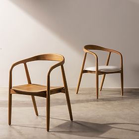 Wooden Chair Ludvika, Rounded, Natural