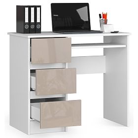 WRITING DESK A-6 CLP CAPPUCCINO LEFT-SIDED