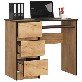 WRITING DESK A-6 CLP CRAFT OAK LEFT-SIDED