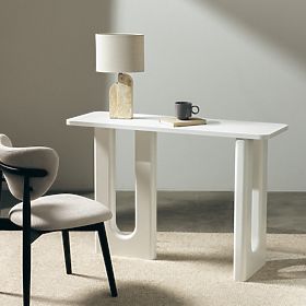 Writing Desk/Console Lichi 120 cm, White, Arches
