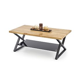 XENA RECTANGULAR Table Black / Natural (2p=1pc)